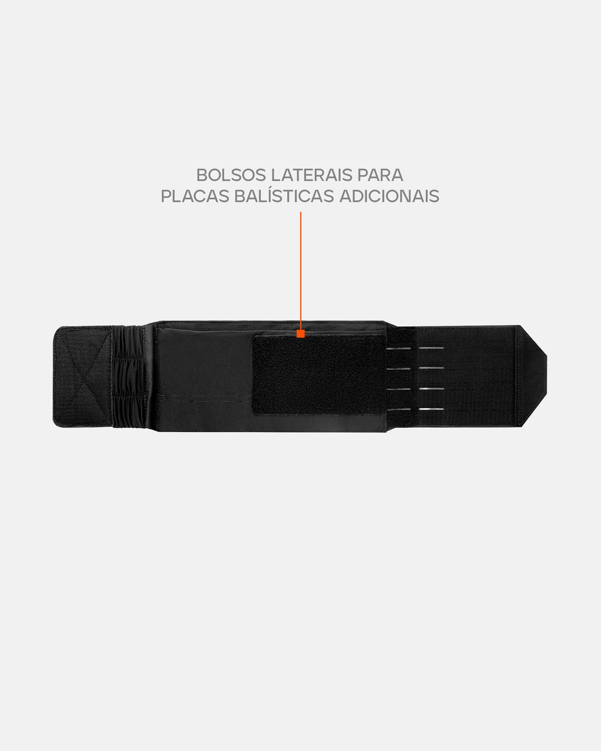 Cinta Modular com Bolso para Plate Carrier Ares - Preta