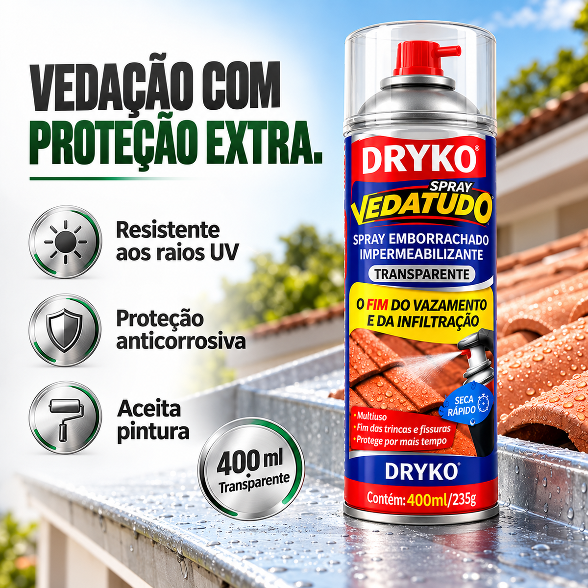 Borracha Líquida VedaTudo – Spray de Vedação
