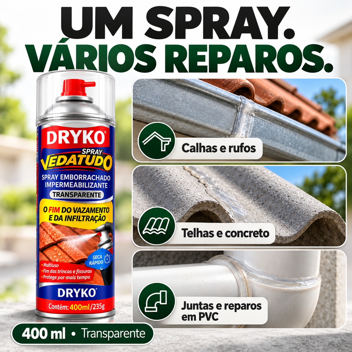 Borracha Líquida VedaTudo – Spray de Vedação